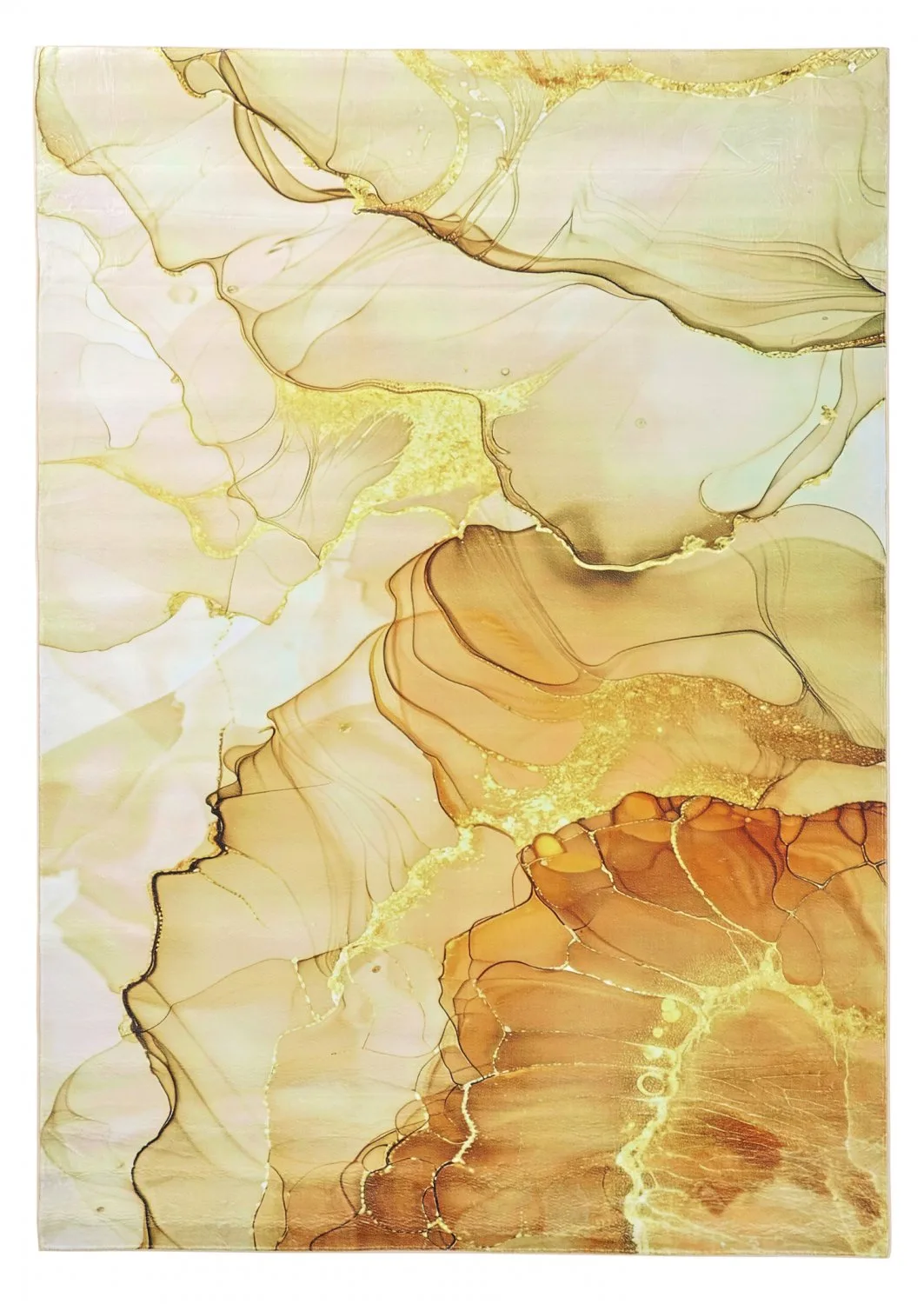 Wilton-teppe - Etienne (beige/gull) (Størrelse: 160 x 230 cm)