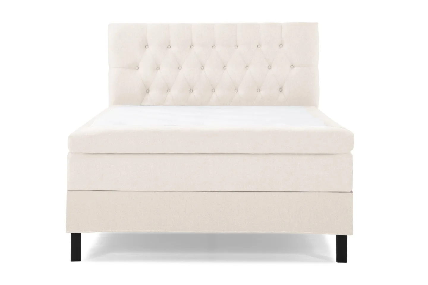Lucky Komplett Sängpaket 140x200 Latex Diamant Sänggavel - Beige