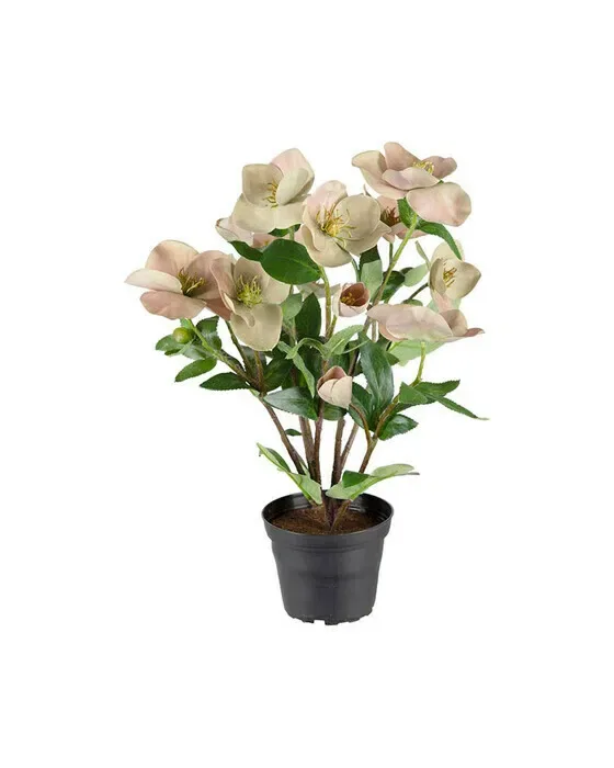 Julerose kunstplante rosa