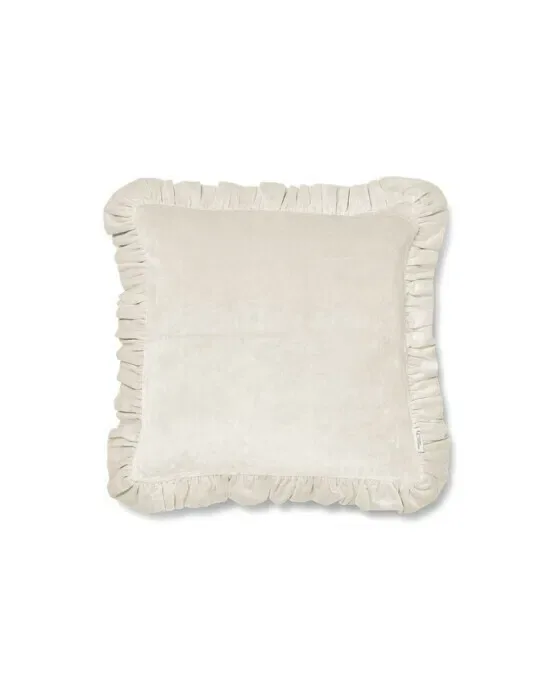 Frilled pudebetræk off-white