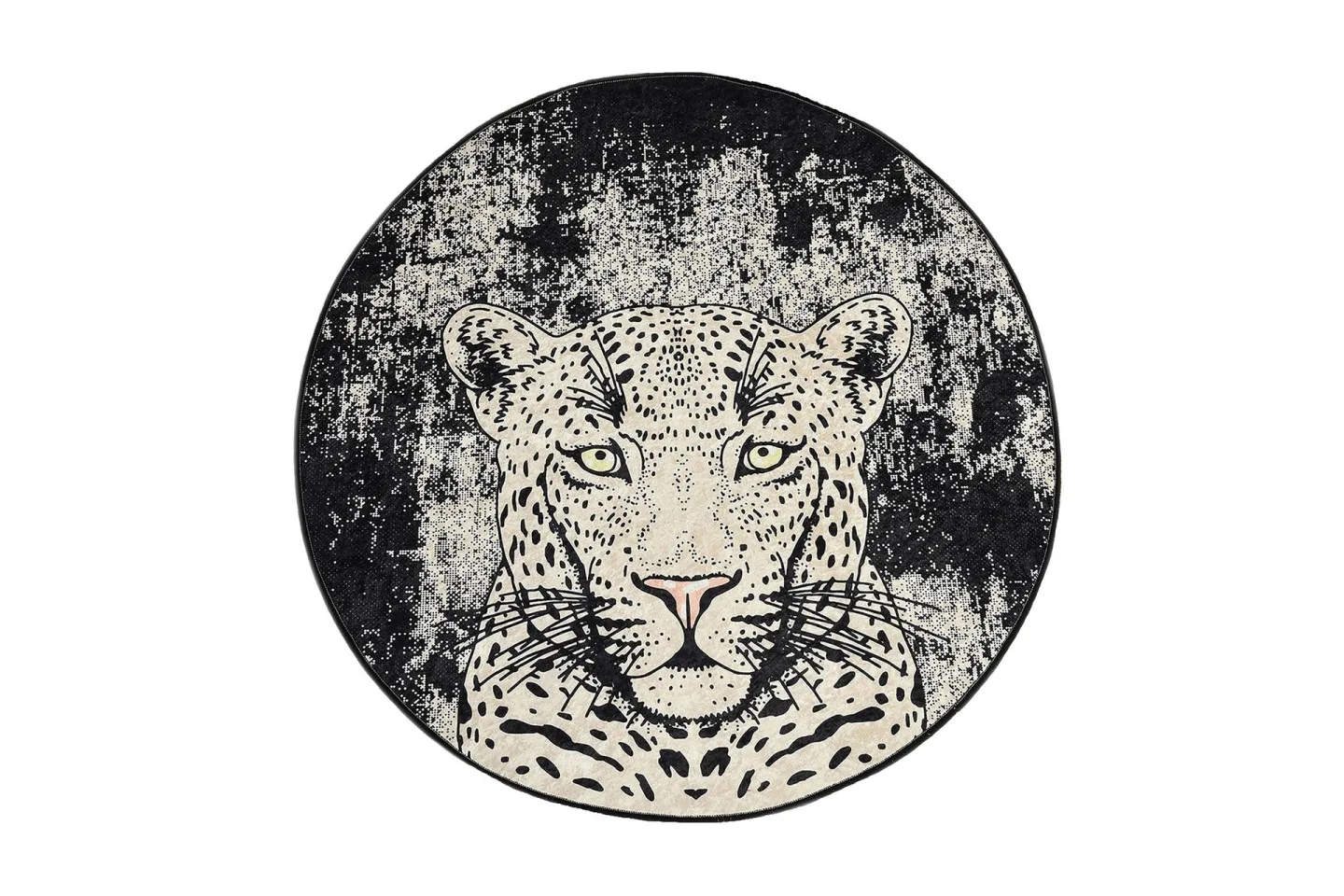 Kambuku Matta Rund 140 cm - Tiger/Sammet