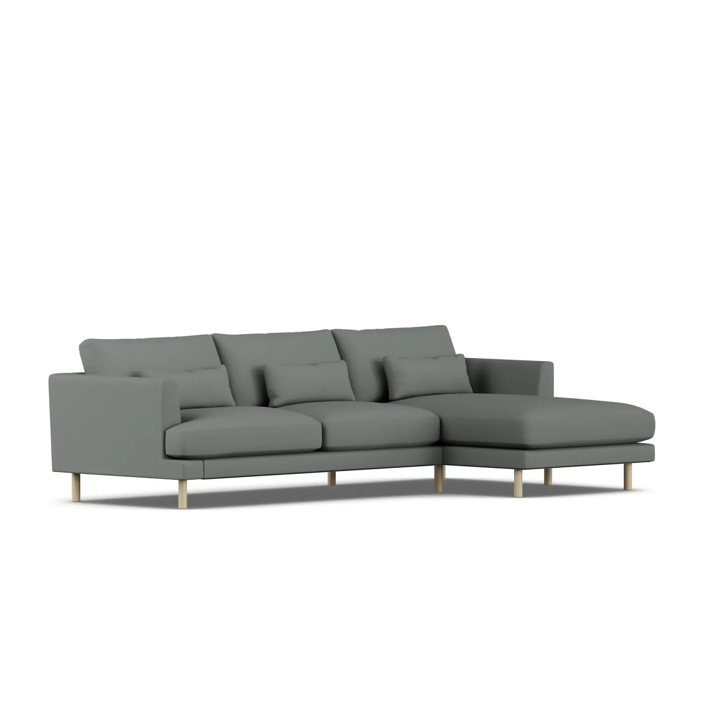 1898 Bredhult Sofa Caleido Grey 1240-Eiche weiß geölt, 2,5-sitzig C1