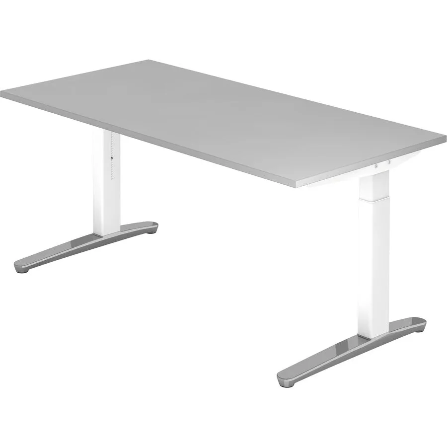 Schreibtisch Office grau Holzwerkstoff B 160 T 80 cm