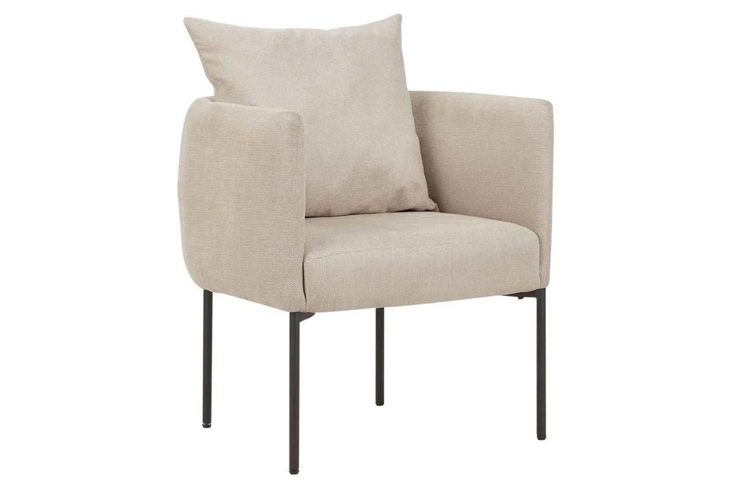 Fåtölj Malmos - Ljusbeige, svart