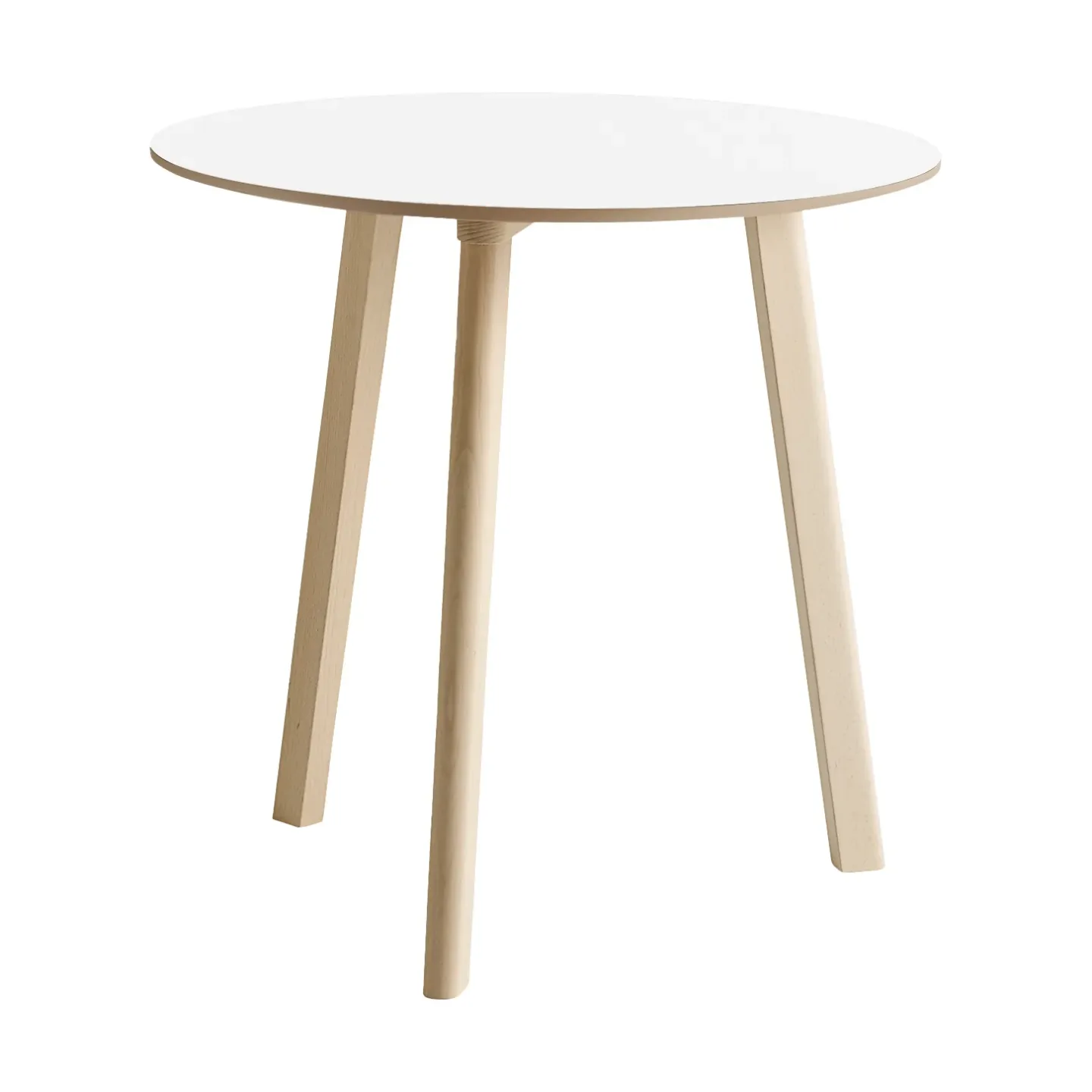 HAY CPH220 Deux 2.0 bord Ø75 cm Pearl white-untreated beech