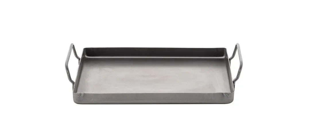 Grillplatte aus Carbonstahl 17 x 21 cm
