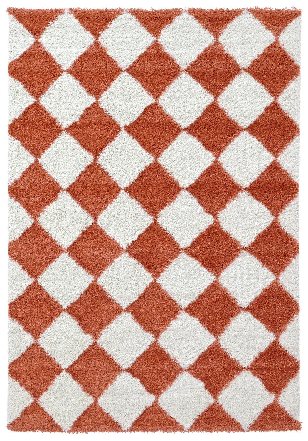 Ryetepper - Albi (hvit/oransje) (Størrelse: 240 x 340 cm)