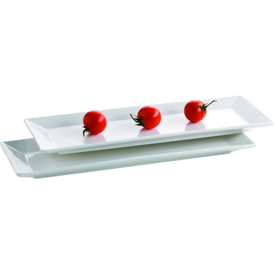 MÄSER Platzteller-Set Trendy Line Elfenbein Porzellan 2 Stk