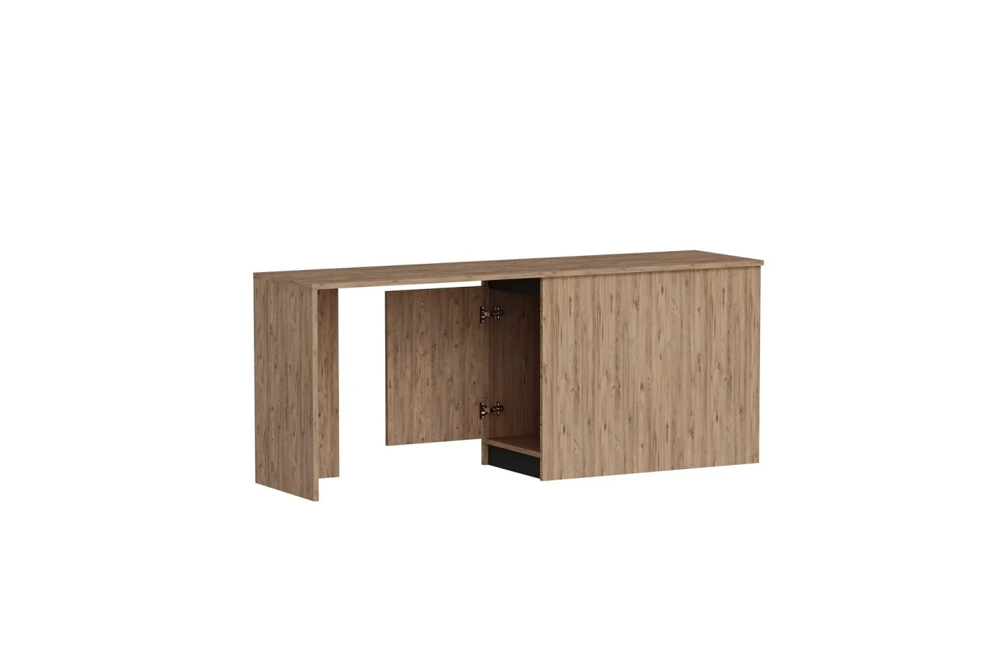 Akser Skrivbord 47x180 cm - Brun/Antracit