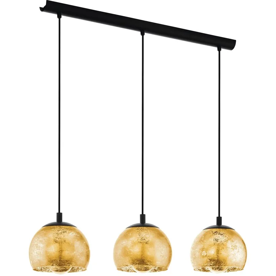 Eglo Pendellampe Albaraccin Schwarz Stahl 19 cm 110 cm