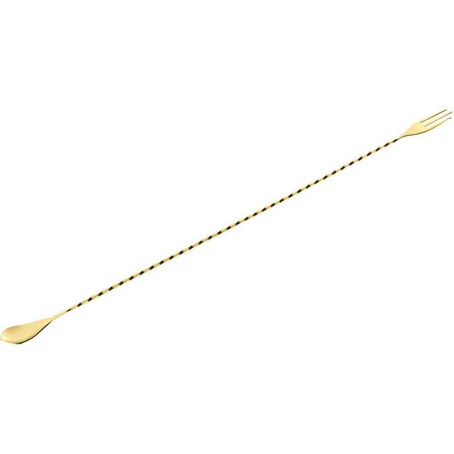 Barlöffel Cocktail goldfarben Chromnickelstahl