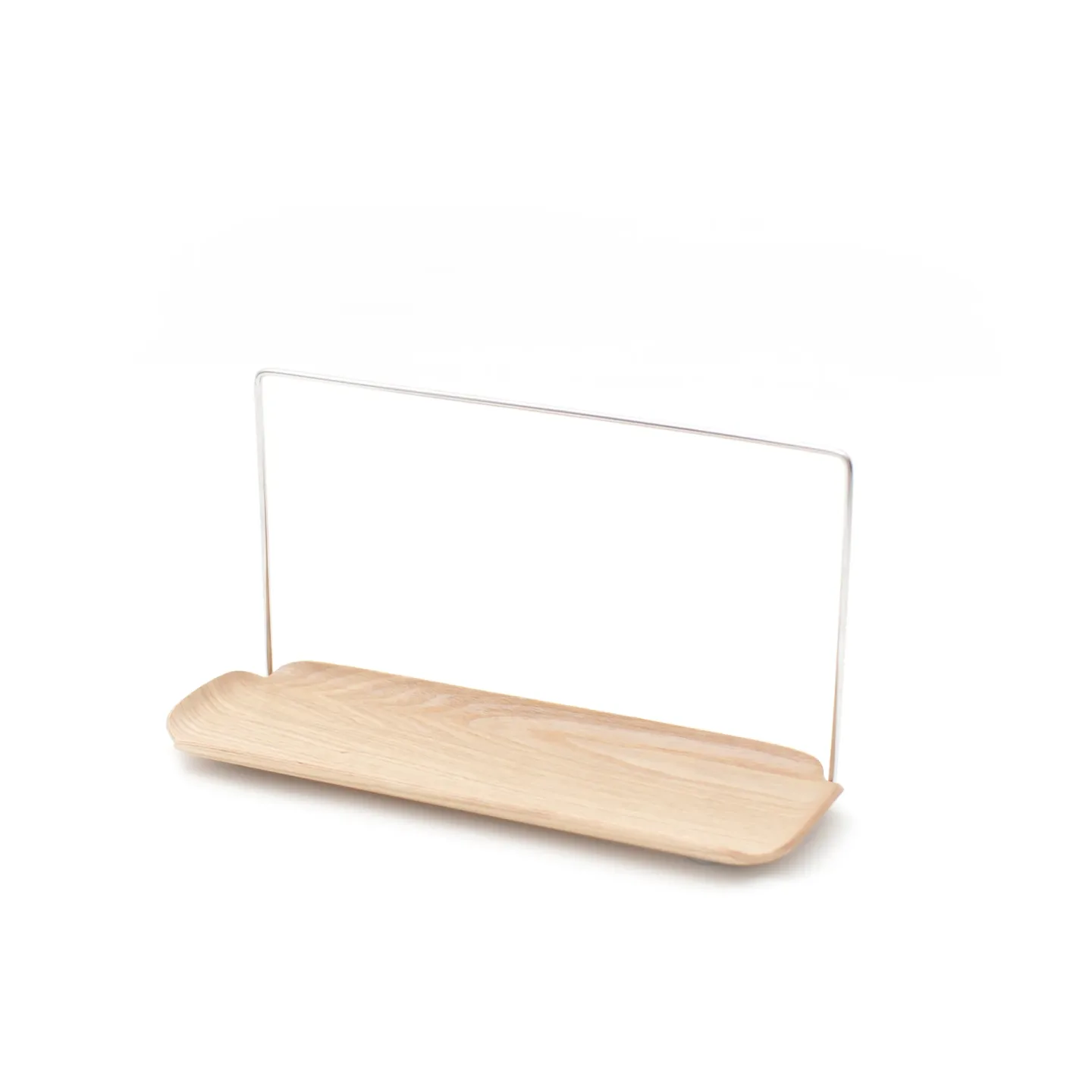 Bosign LEAF Waschbecken Organizer mit Geschirrtuch Kleiderbügel Weidenholz-Edelstahl