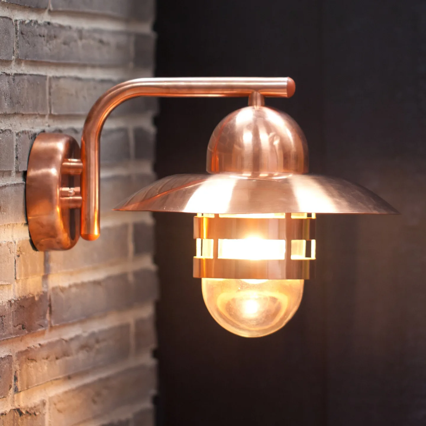 Nibe Utomhus Vägglampa Copper - Nordlux - Lantlig / rustik - Metall - Med en ljuskälla