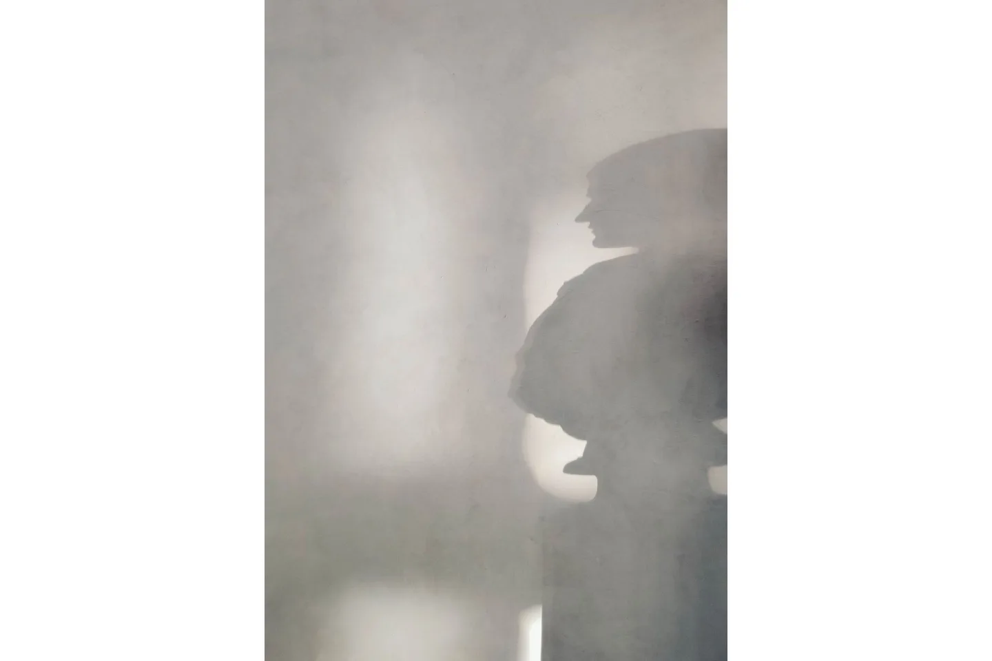 Poster Human shadow 21x30 cm - Vit/Grå
