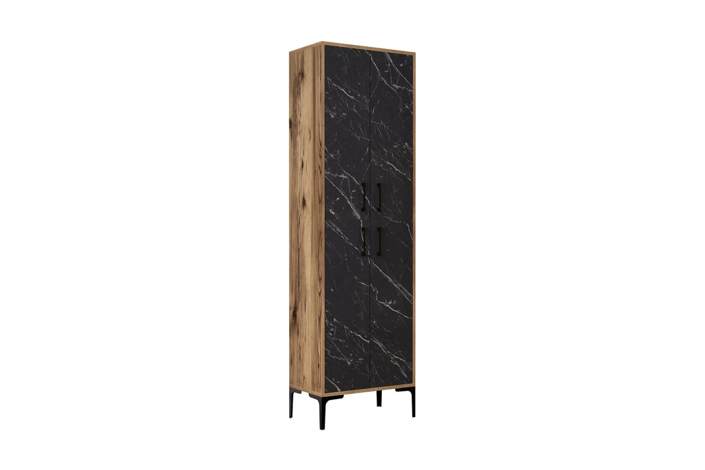 Retzow Highboard 60x35 cm - Mörkbrun/Svart