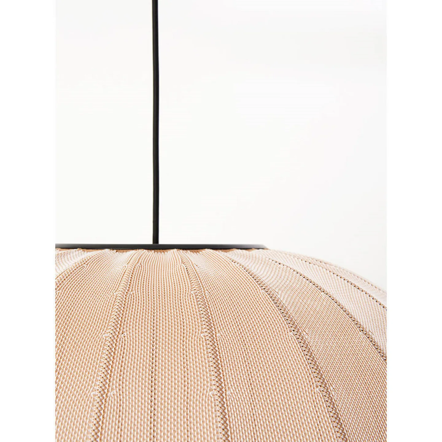 Knit-Wit 75 Round Pendelleuchte Sand Stone - Made By Hand - Schlafzimmer - Aluminium