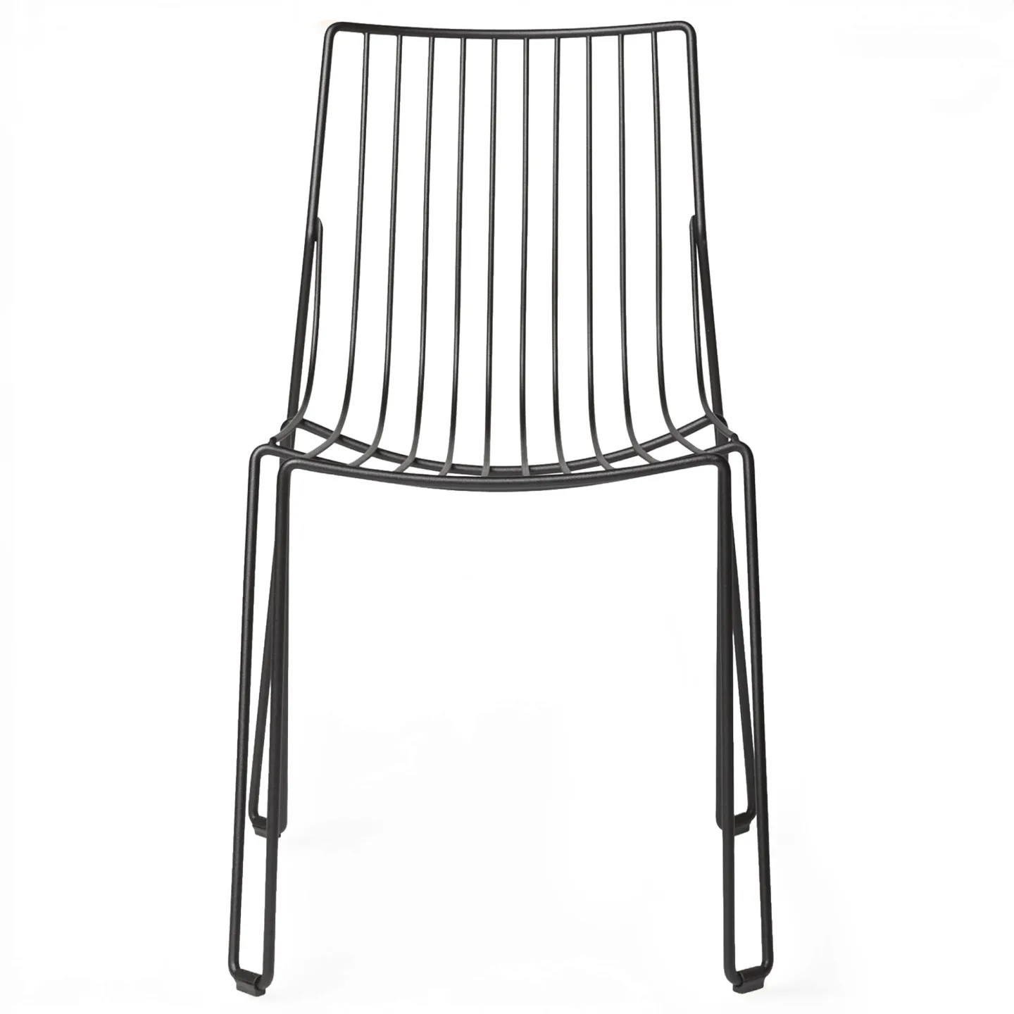 Massproductions - Tio Chair, Black - Matstolar utomhus - Chris Martin - Svart - Metall