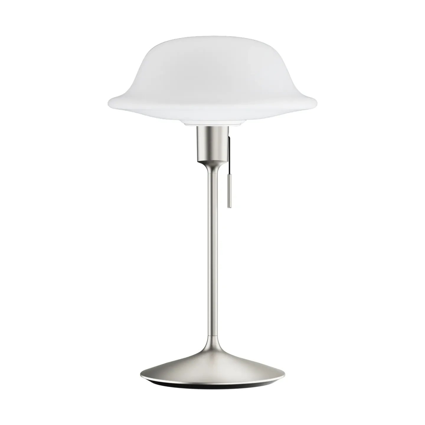 Umage Butler Tischlampe Weiß-Gebürsteter Stahl