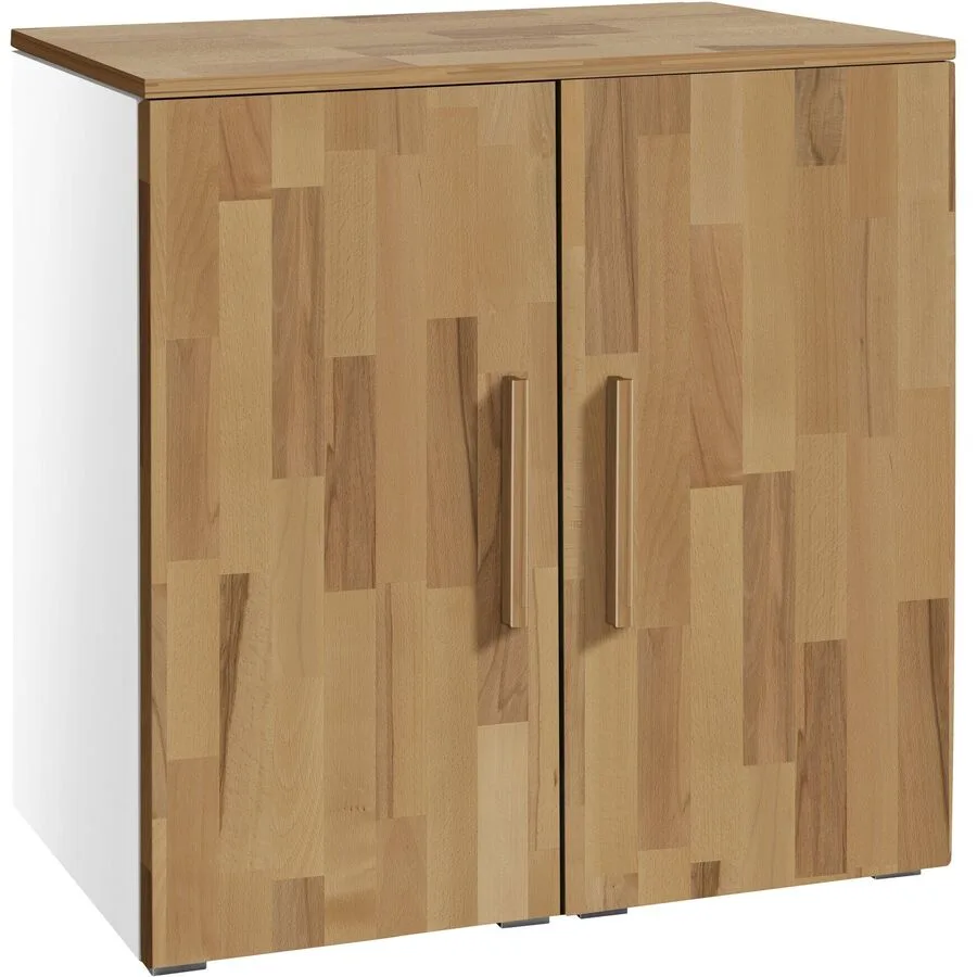 Hasena Kommode Airi weiss/Kernbuche Holz/MDF B 90 H 86 cm