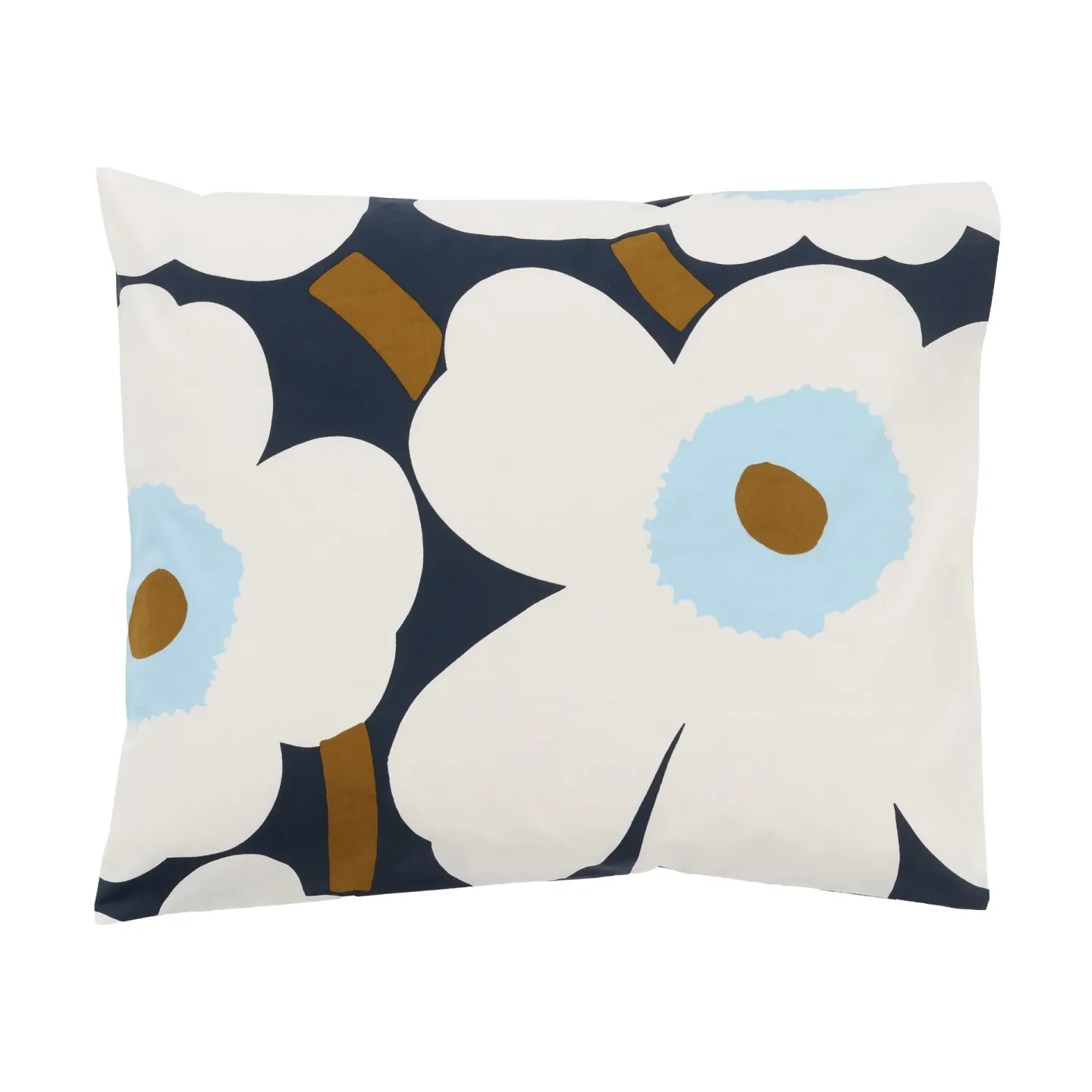 Marimekko Unikko Kissenbezug 50x60cm Blueberry-Off white-Cold blue