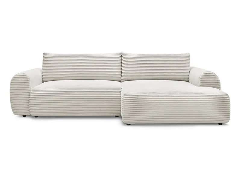 Ecksofa BOBOCHIC LUCIEN Cord-Stoff beige