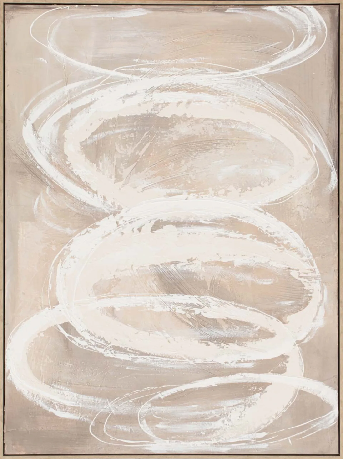 image LAND Gemälde Nature Swirls Cream | Schubiger Möbel