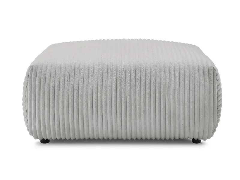 Hocker BOBOCHIC LUCIEN 108x108x46cm cord-stoff hellgrau