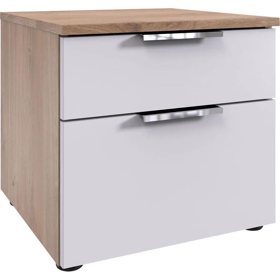 Kommode Sanko Plankeneiche/weiss Holzwerkstoff B 41 H 39 cm