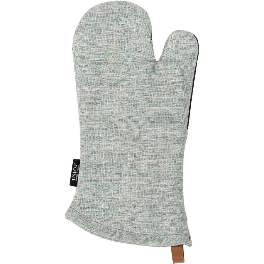 Ofenhandschuh Hercules Grün Leinen/Polyester 17 cm