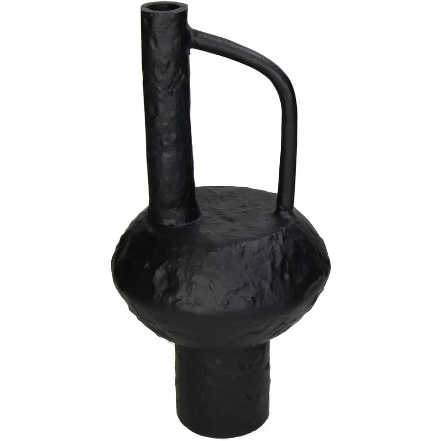 Vase Myko Schwarz Steingut 31 cm