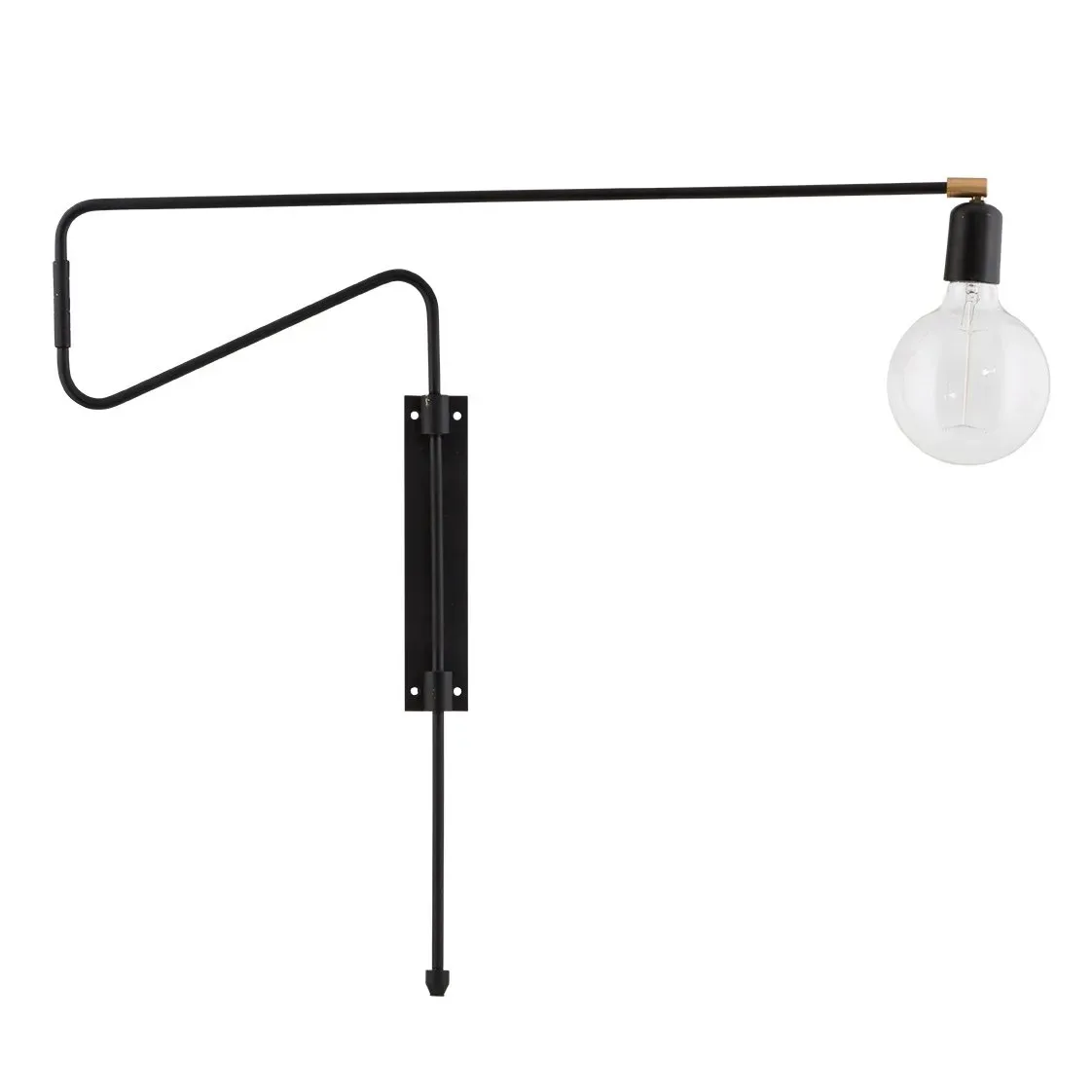 House Doctor - Swing 70cm - Vägglampa - Svart