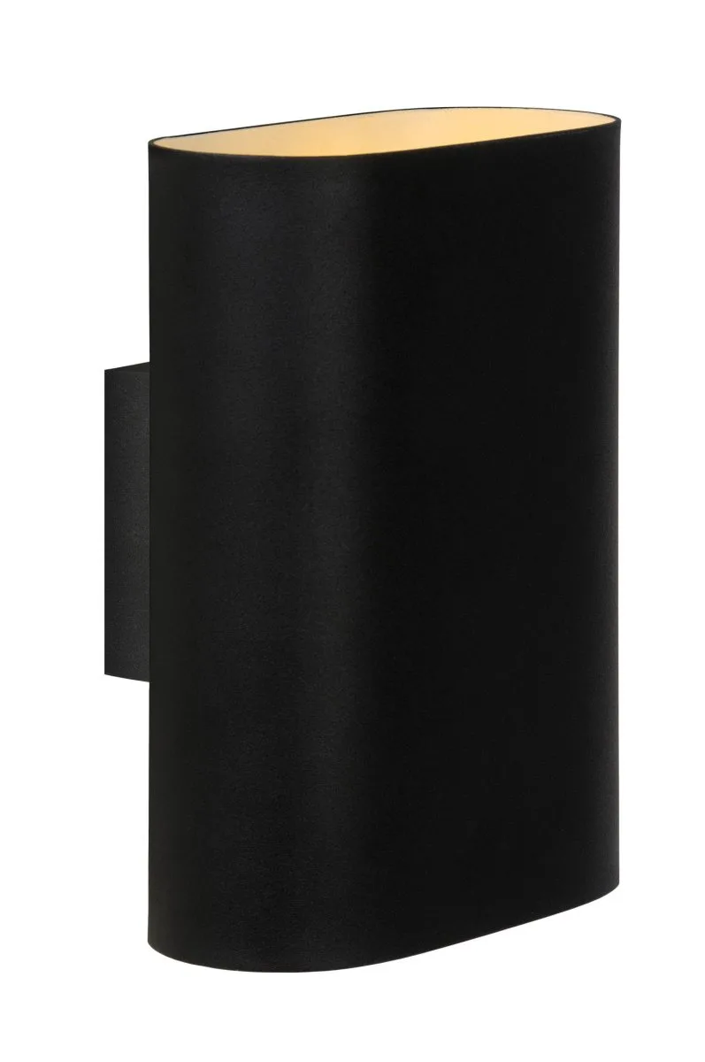 Lucide - Ovalis 20cm - Vägglampa - Svart