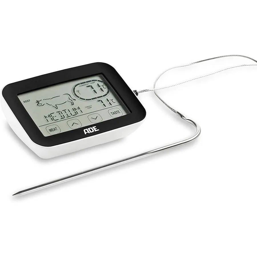 Küchenthermometer ADE Weiss ABS - Farbe: schwarz, weiss