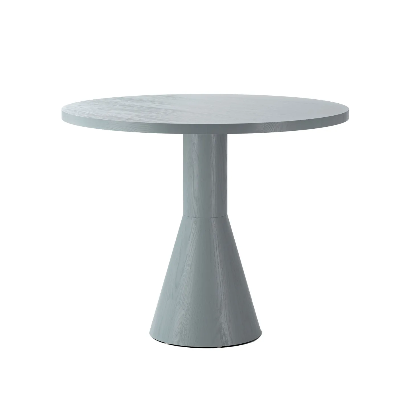 Massproductions - Draft Dining Table H730 D900, Grey Stained Ash - Matbord - Chris Martin - Träfärgad - Trä