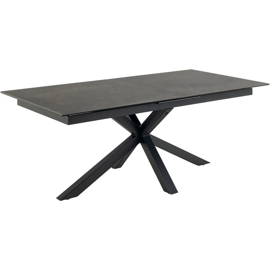 Esstisch Amiri schwarz Glaskeramik B 200 T 100 cm
