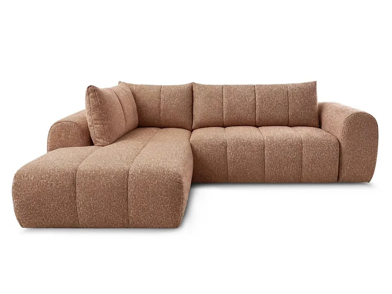 Ecksofa BOBOCHIC NESTY Stoff chiniert orange