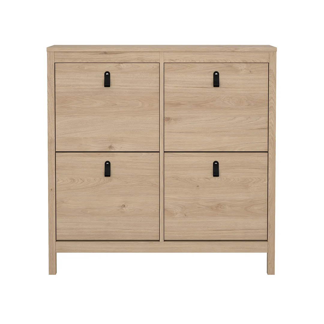 Madrid Schuhschrank 4 Klapptüren Eichen-Dekor.
