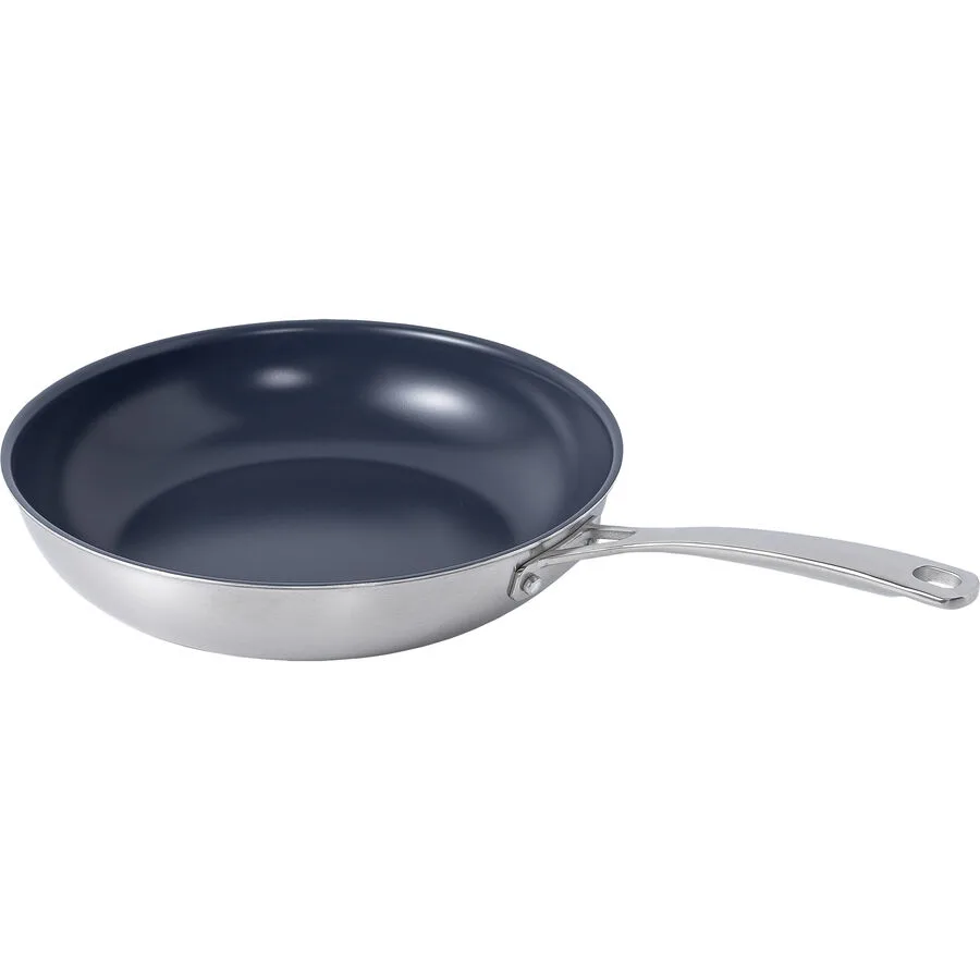 Bratpfanne Pentola Titan chrom/schwarz Titan/Stahl D 28 cm