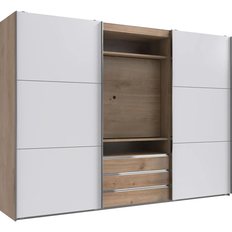 Kleiderschrank Mora Plankeneiche Holzwerkstoff B 300 cm