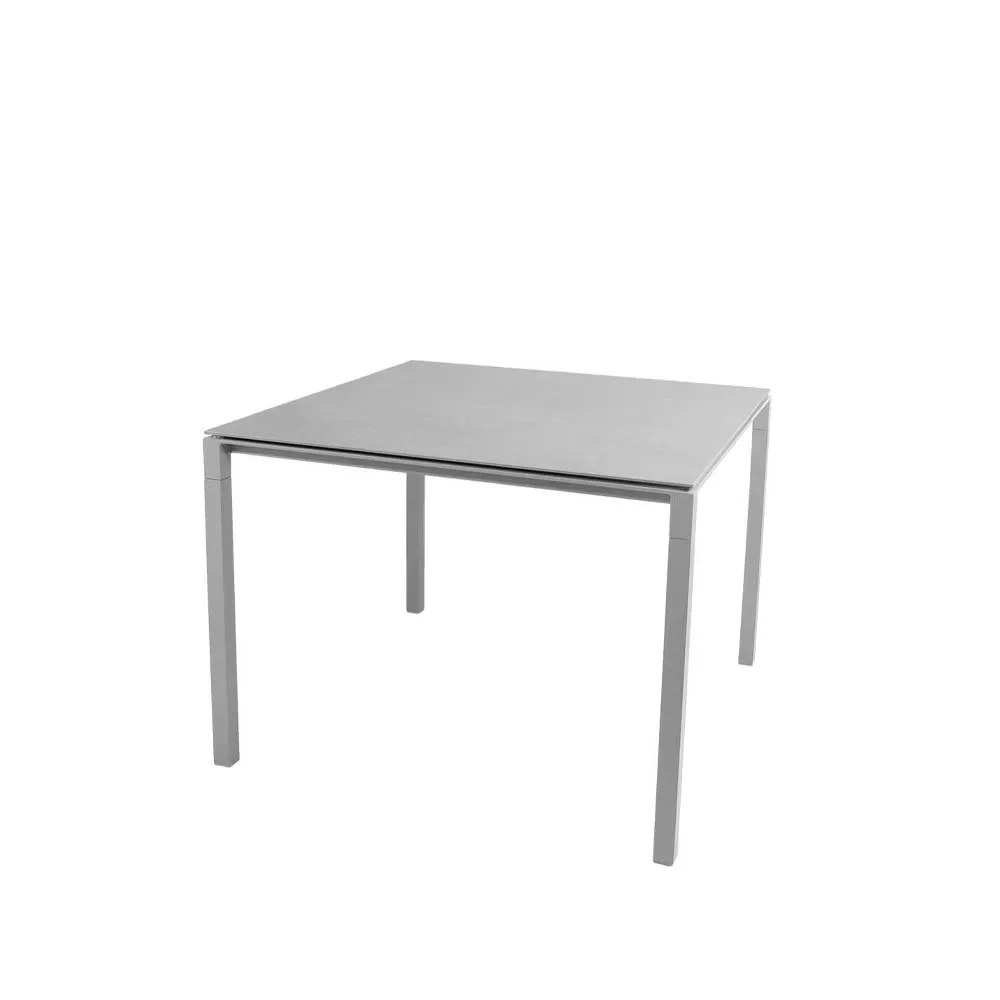 Cane-line Pure Esstisch Concrete Grau-Hellgrau 100x100 cm