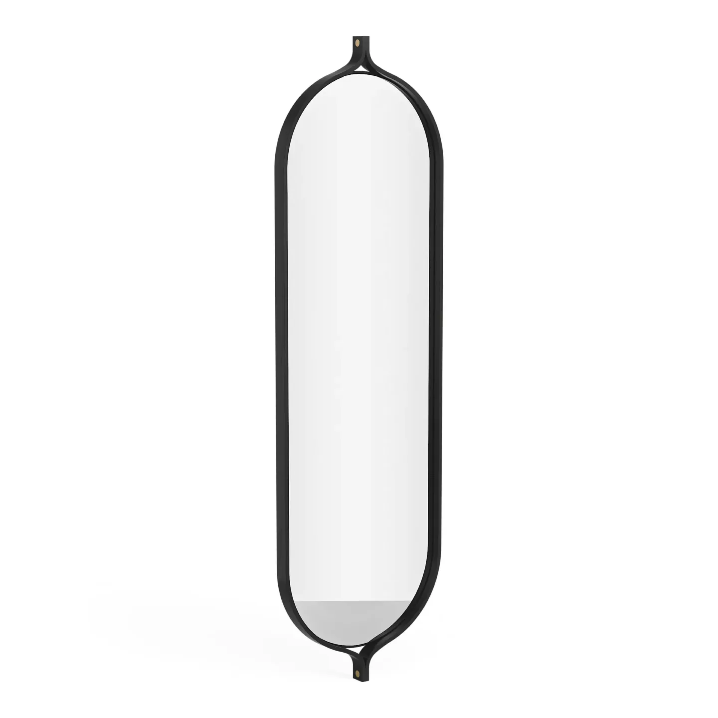 Swedese Comma Oblong spegel 135 cm Ask svartbetsad