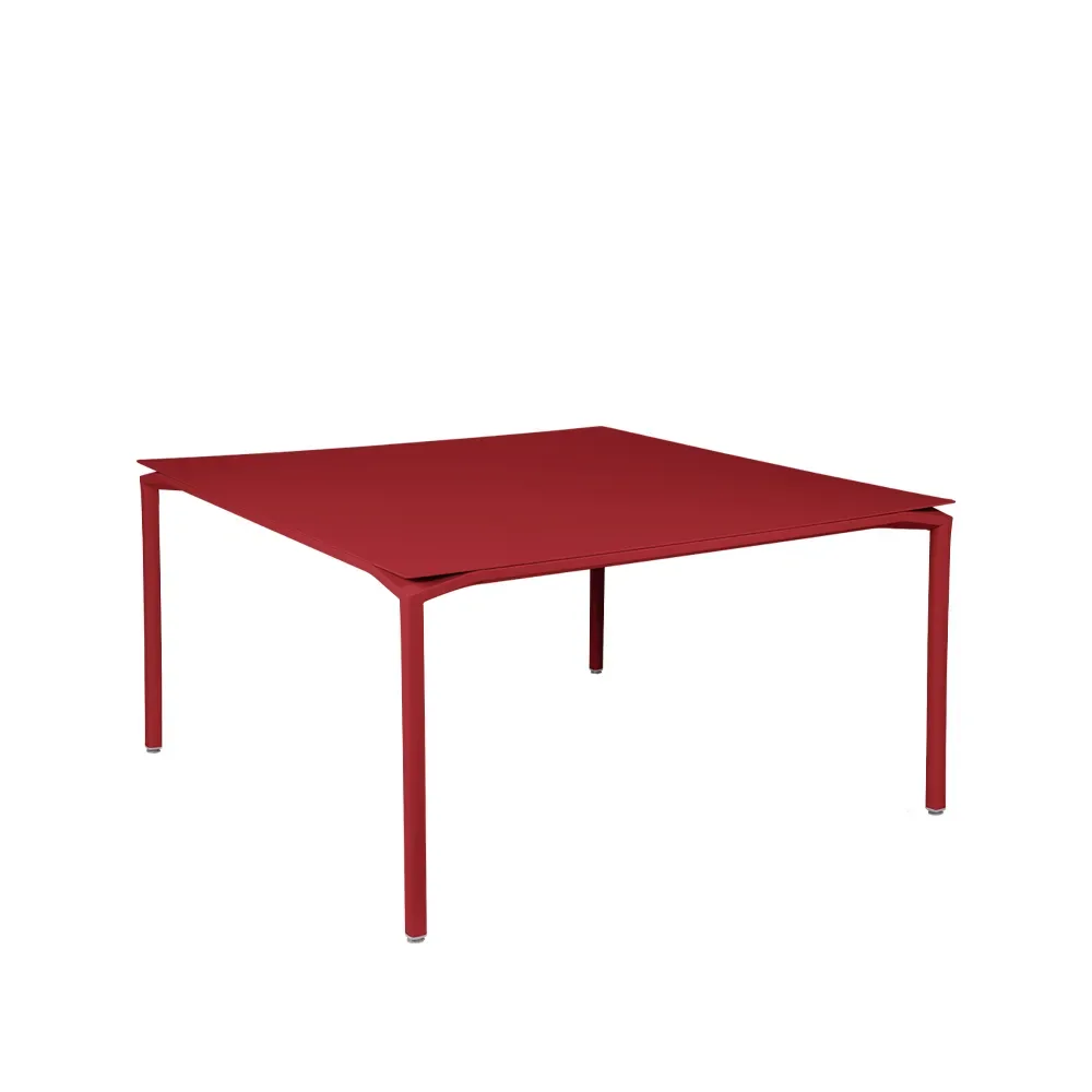 Fermob Calvi bord kvadratiskt 140x140 cm Chili (röd)