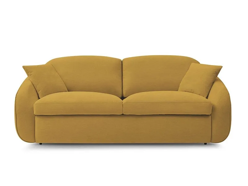 3er Sofa BOBOCHIC CEZANNE Stoff gelb
