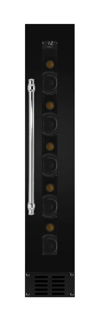 Unterbau-Weinkühlschrank - WineCave 700 15S Anthracite Black - Chromgriff