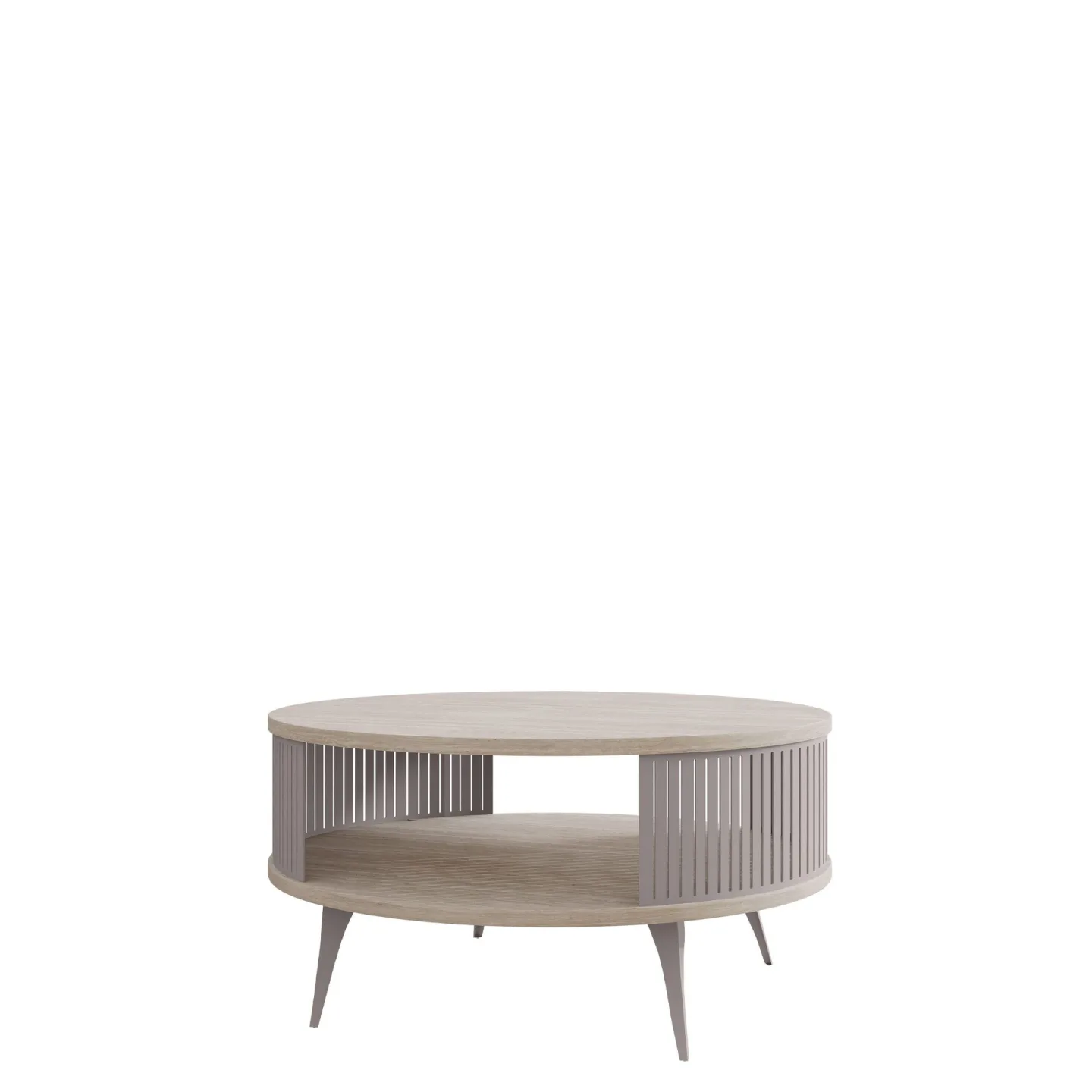 Galia Soffbord 75 cm Rund - Beige|grå