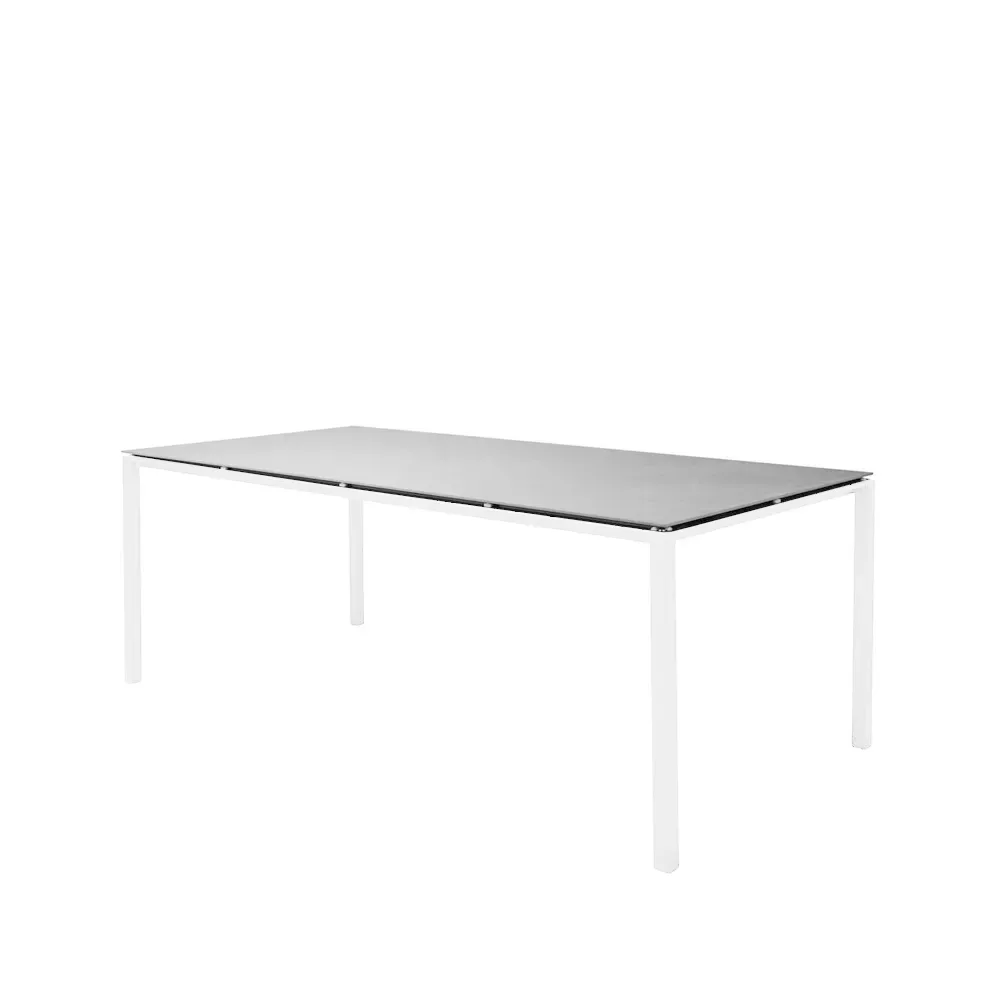 Cane-line Pure Esstisch Concrete grau-weiss 200x100 cm