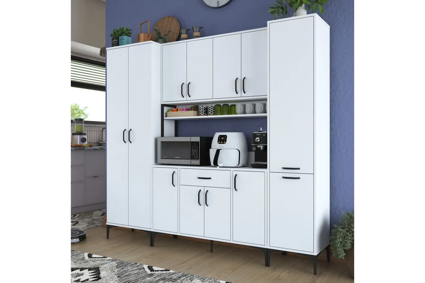 Manorma Highboard - Vit