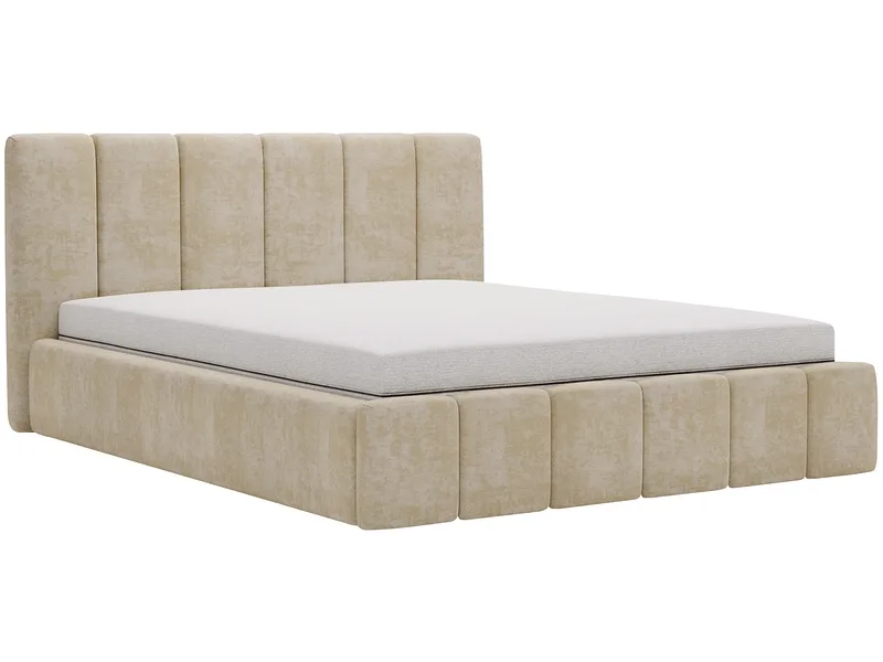Bett CHIARA 140x200cm samt beige