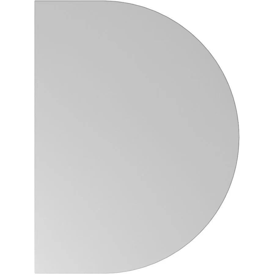 Anbautisch Office Grau Holz 60 cm - Material: Holzwerkstoff