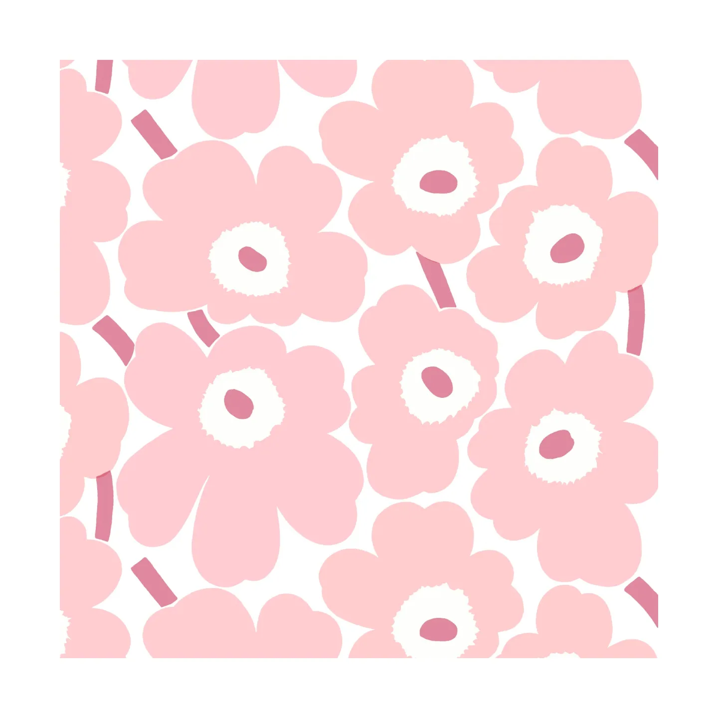 Marimekko Mini Unikko Serviette 20er-Pack Light Pink